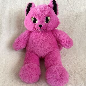 Build-a-Bear Midnight Glow Kitty Cat Halloween 18" Pink Stuffed Plush